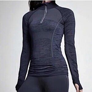 Athleta Fast Track Navy Half Zip Pullover size S